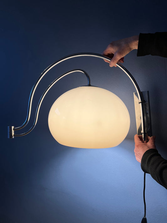 Mid Century Dijkstra Double Arc Mushroom Wall Lamp