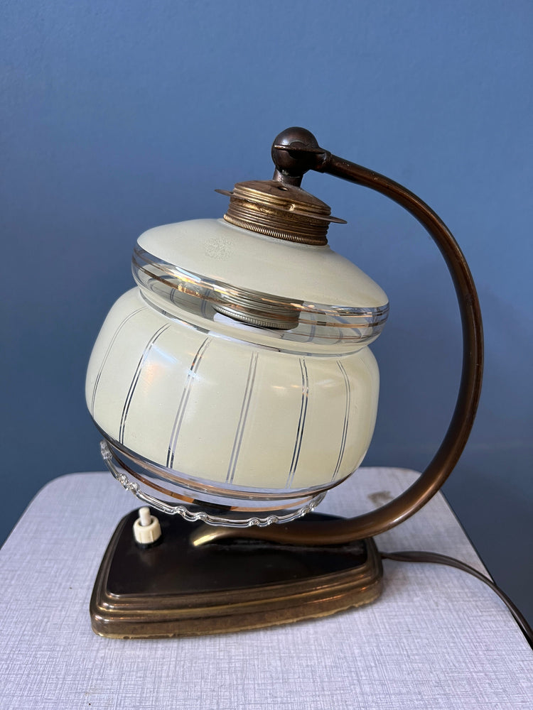 Art Deco Bedside Lamp / Vintage Table Light / Desk Lamp