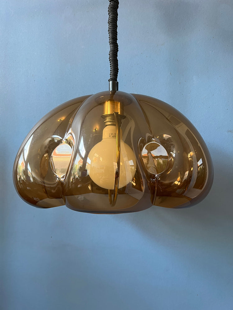 Vintage Herda Space Age Pendant Light | Mid Century Lamp | Retro 70s Lighting