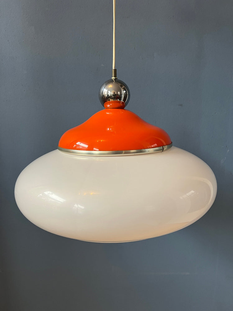 Vintage Space Age Pendant Lamp / Mid Century Light Fixture