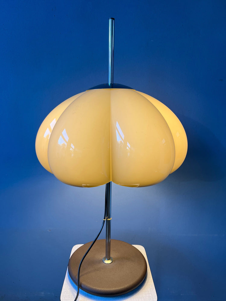 Vintage Dijkstra Space Age Flower Table Lamp | Mid Century Desk Light