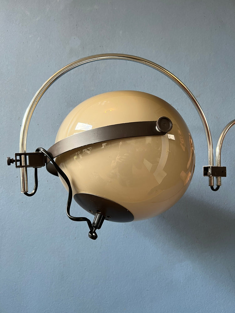 Vintage Anvia Double Arc Mushroom Wall Lamp | Space Age Lamp | Mid Century Modern | Guzzini Style