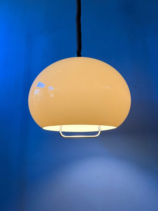 Mid Century Dijkstra Pendant Lamp / 70s Space Age Light Fixture