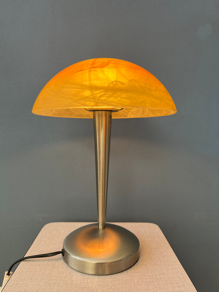 Vintage Mushroom Glass Table Lamp