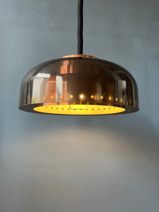 Mid Century Dijkstra Space Age Pendant / Vintage Lighting / Retro Lamp 70s