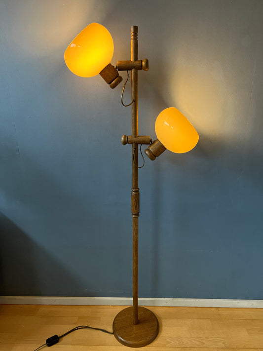 Mid Century Koch and Lowy OMI Mushroom Floor Lamp | Space Age Standing Light