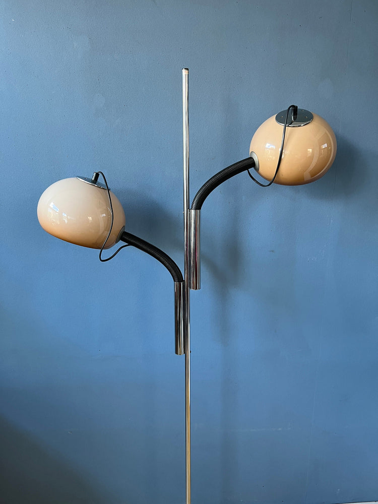 Mid Century Steinhauer Mushroom Floor Lamp | Vintage Space Age Lighting | 70s Retro Light