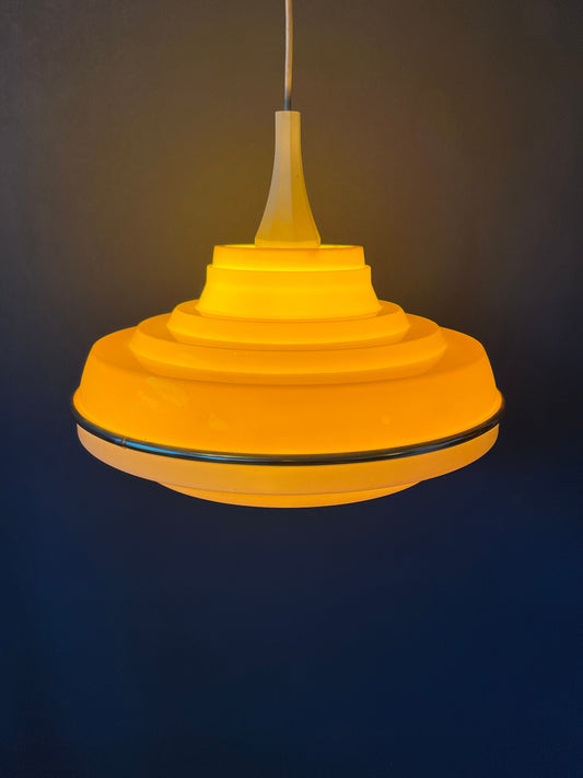 Vintage Yellow Space Age Pendant Lamp by Massive Belgium