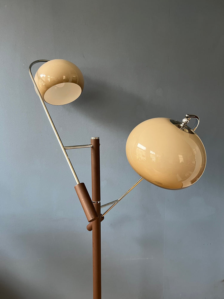 Vintage Dijkstra Mushroom Swing Arm Space Age Floor Lamp