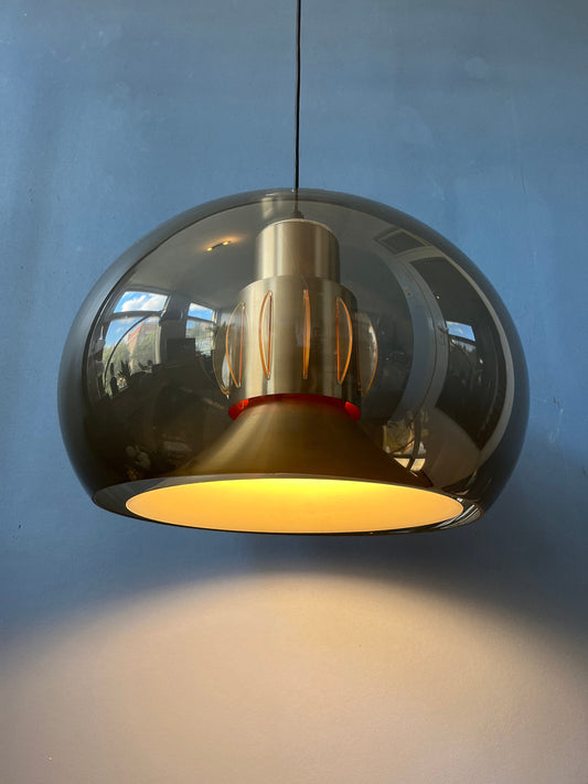 Mid Century Herda Space Age Pendant Lamp / Vintage Light Fixture