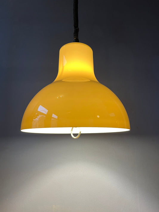 Big Acrylic Glass Space Age Pendant Light