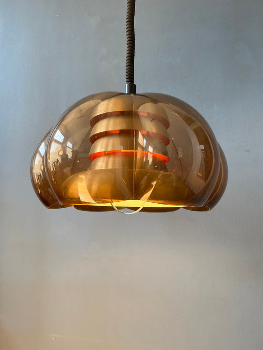 Space Age Herda Pendant | Mid Century Lamp | Vintage 70s Light