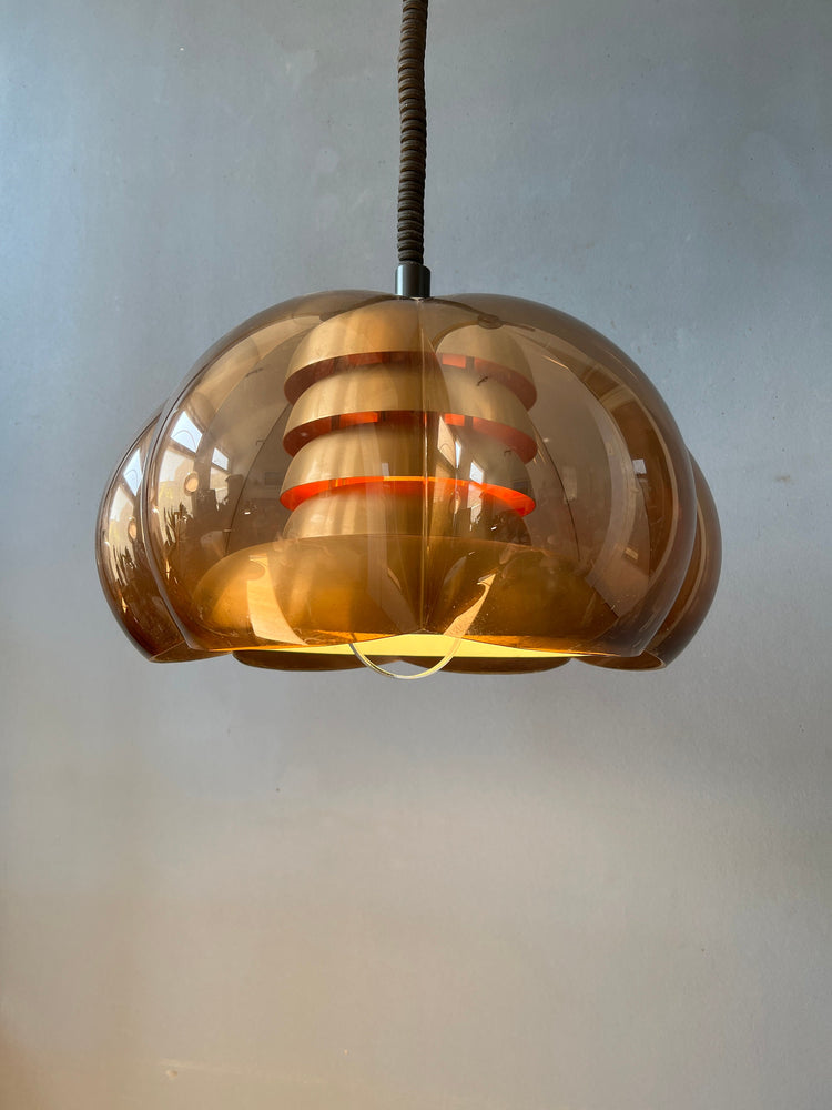Space Age Herda Pendant | Mid Century Lamp | Vintage 70s Light