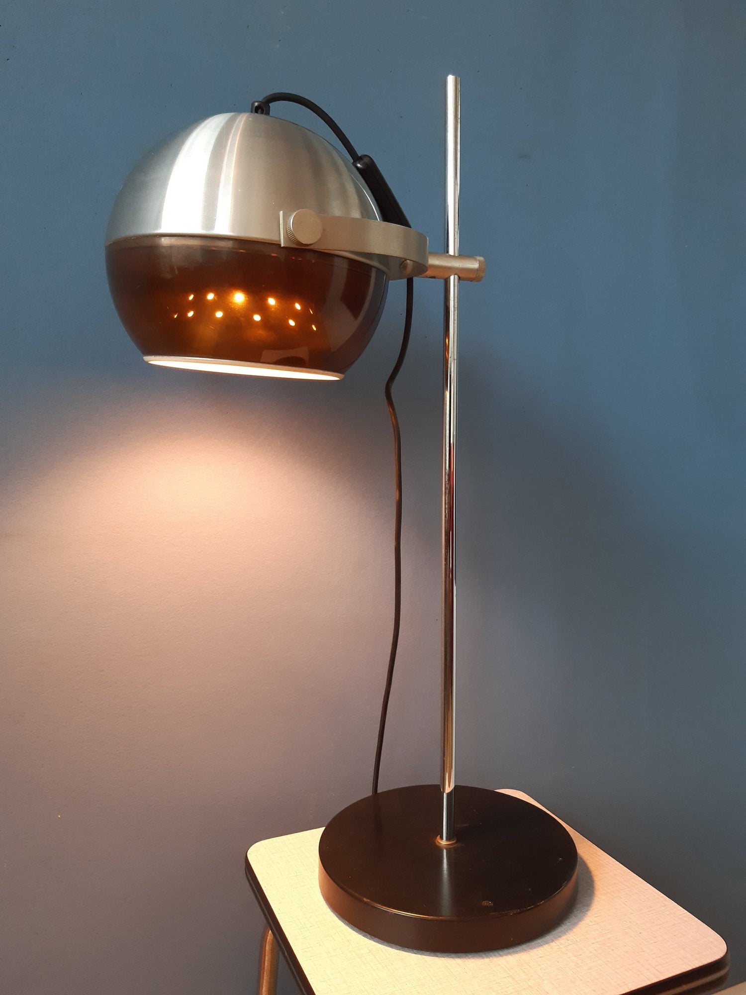 dijkstra table lamp, space age desk lamp, space age lamp, acrylic glass lamp