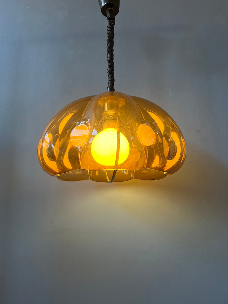 Vintage Herda Space Age Pendant Light | Mid Century Lamp | Retro 70s Lighting