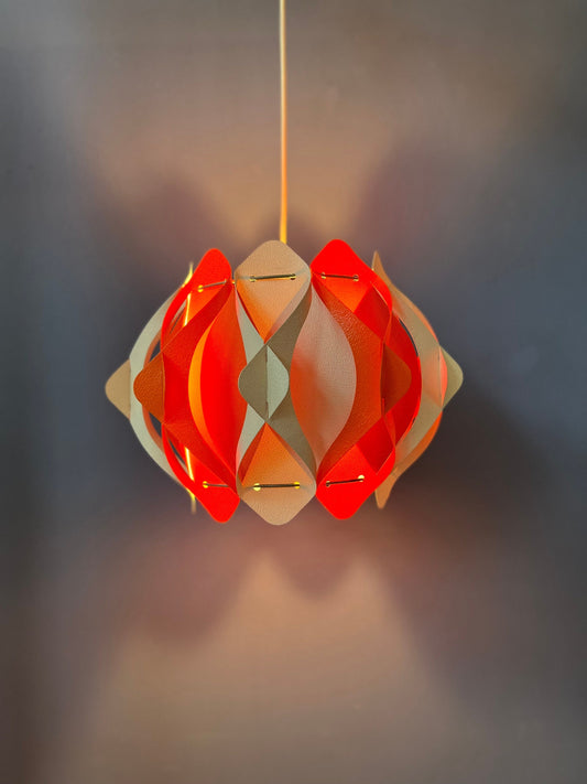 Vintage Space Age Pendant Lamp | Mid Century Modern | Retro Ceiling Lamp