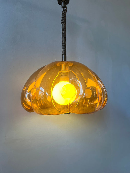 Vintage Herda Space Age Pendant Light | Mid Century Lamp | Retro 70s Lighting