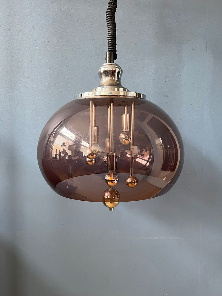 Vintage Herda Space Age Pendant Light / Mid Century Lamp / 70s / Guzzini Style