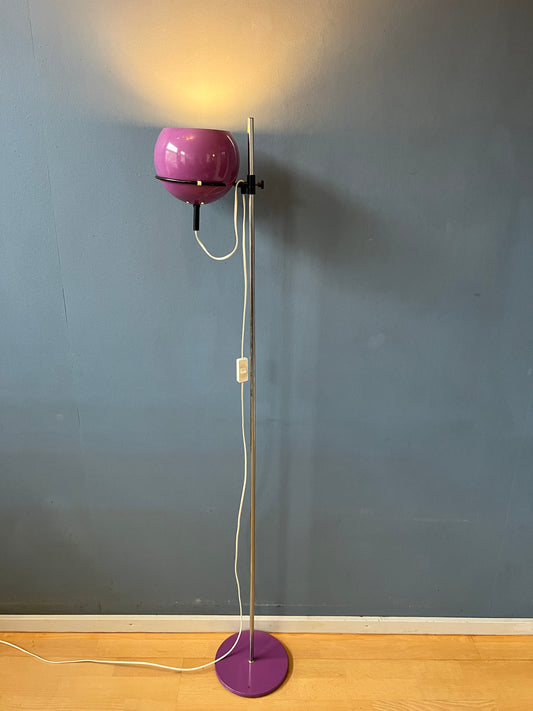 Purple GEPO Eyeball Floor Lamp - Space Age Standing Light