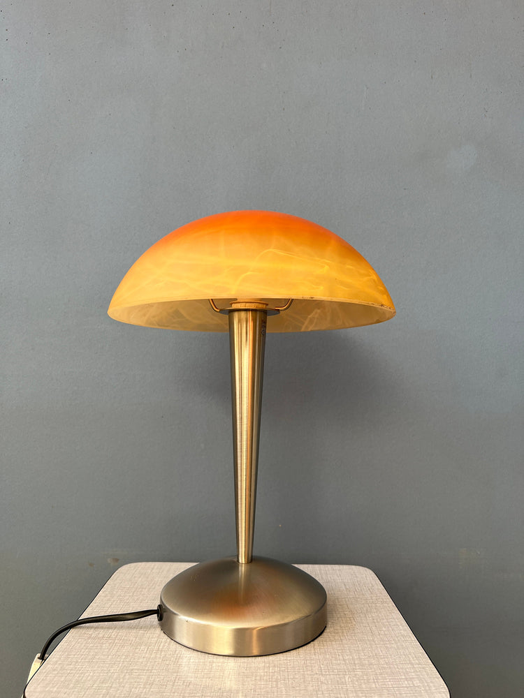 Vintage Mushroom Glass Table Lamp