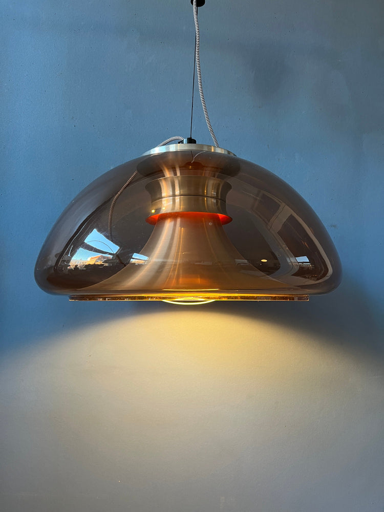 Space Age Herda Pendant Light | Mid Century Lamp | 70s Retro Lighting