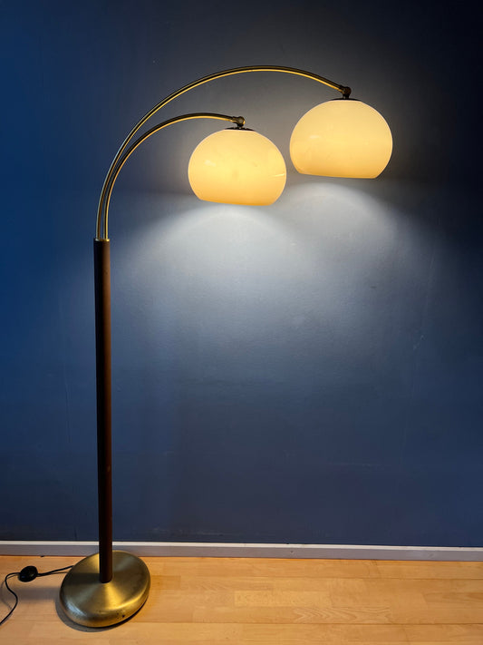 Dijkstra Double Arc Mushroom Floor Lamp | Space Age Standing Light