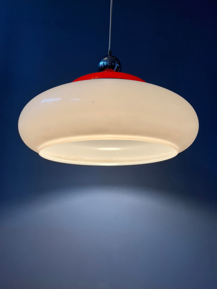 Vintage Space Age Pendant Lamp / Mid Century Light Fixture