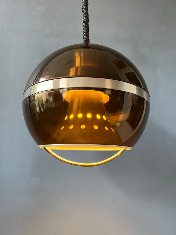 Vintage Dijkstra 'Globe' Space Age Pendant Light / Mid Century Lamp / 70s / Guzzini Style