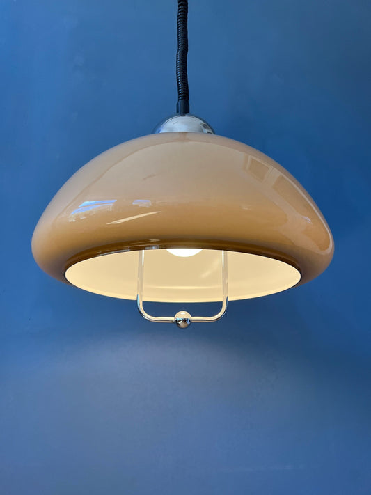 Vintage Space Age Dijkstra Pendant Light / Mushroom Lamp / Mid Century Ceiling Lighting