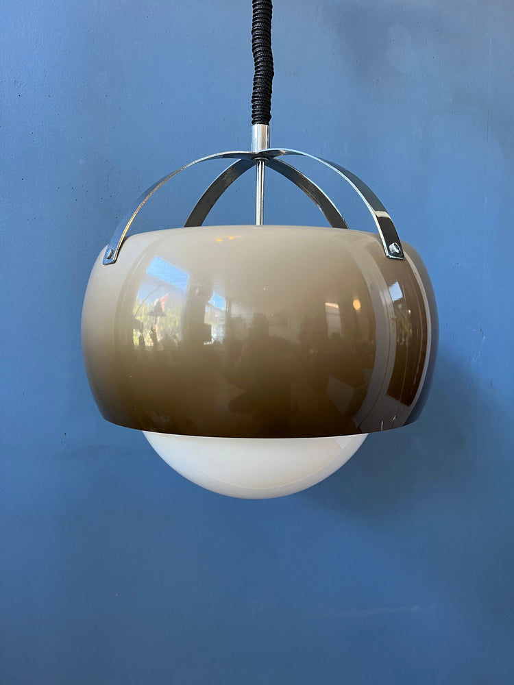 Vintage Tronconi Pendant Lamp / Space Age Light Fixture / Guzzini Style Lighting