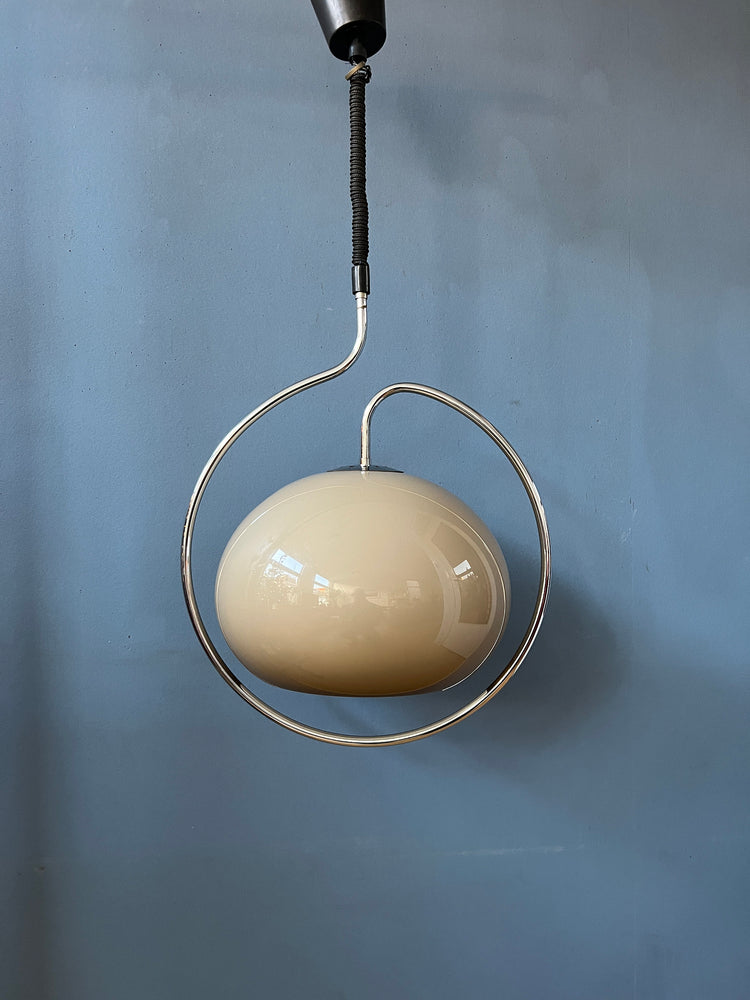 Space Age Mushroom Pendant Lamp | Mid Century Light Fixture