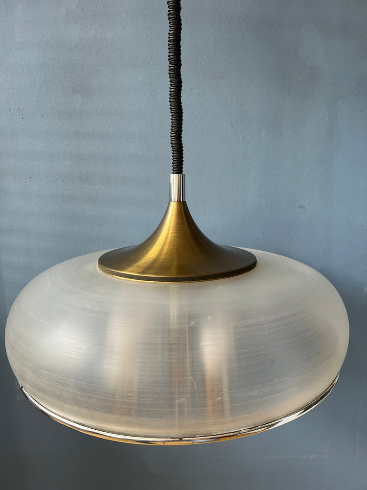 Mid Century Pendant Lamp Chandelier / Space Age Light Fixture