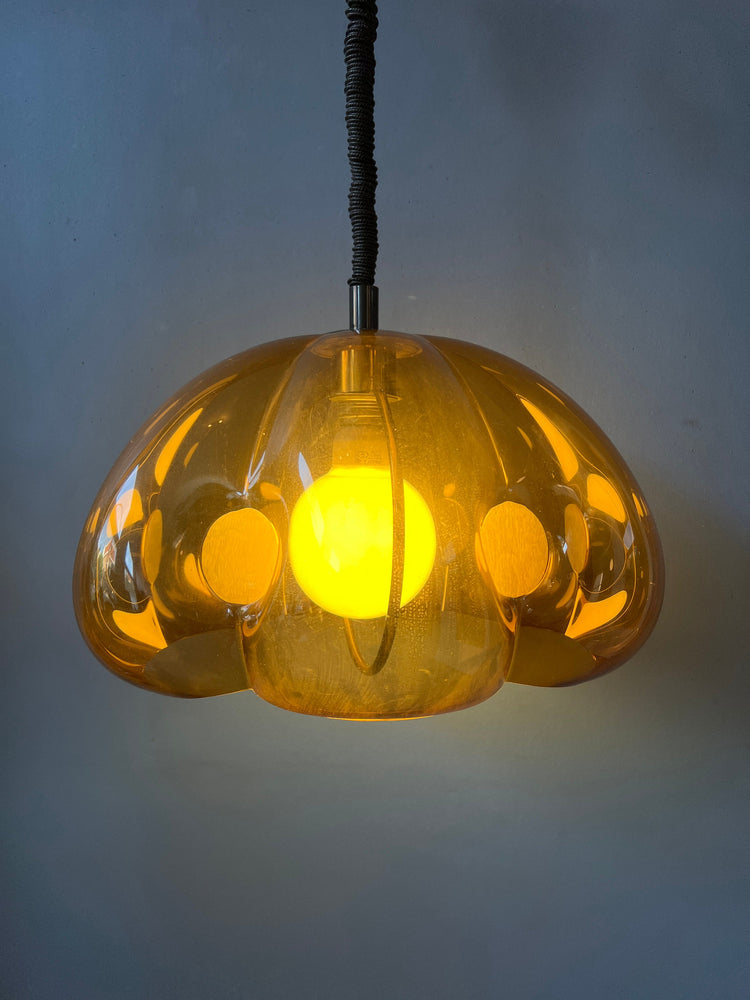 Vintage Herda Space Age Pendant Light | Mid Century Lamp | Retro 70s Lighting