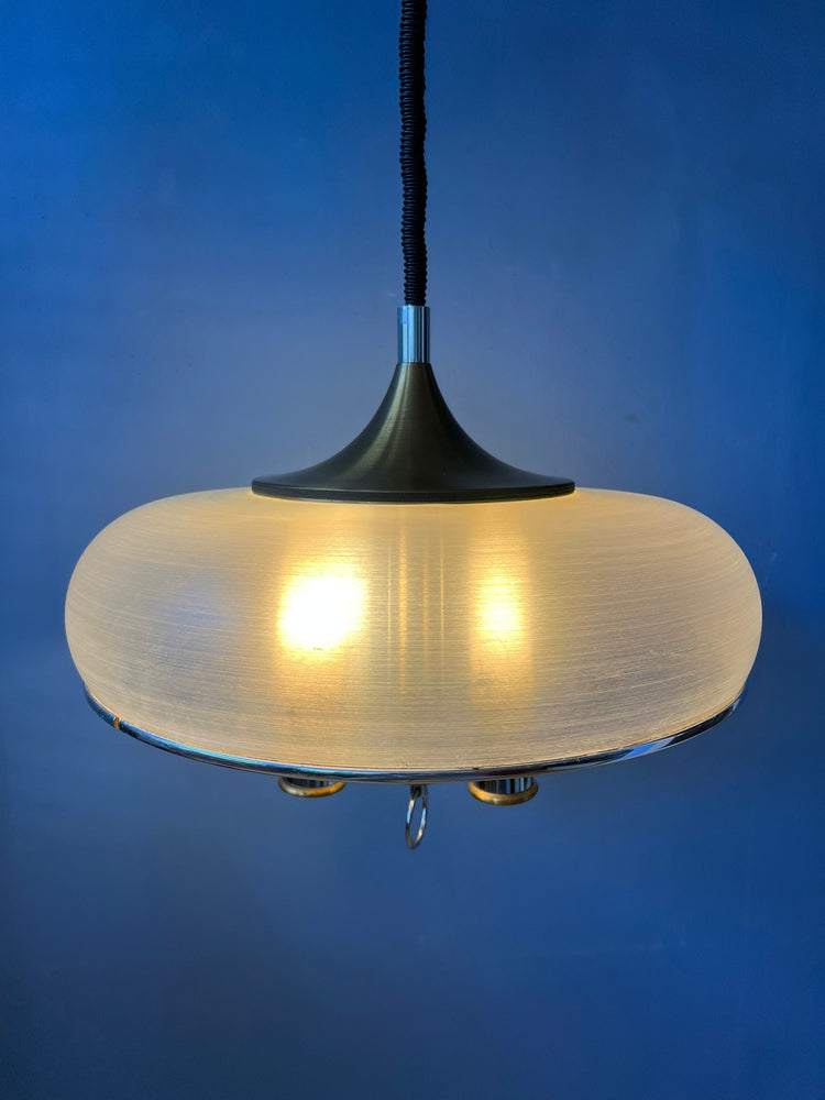 Mid Century Pendant Lamp Chandelier / Space Age Light Fixture