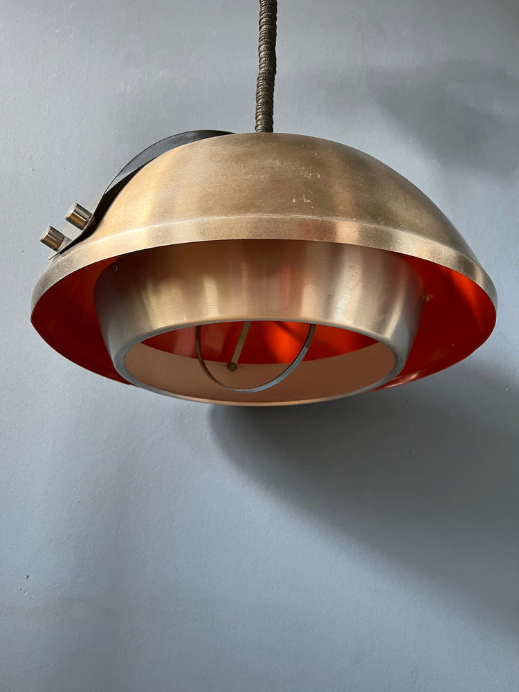 Space Age Lakro Amstelveen Pendant Light | Mid Century Lamp | 70s Retro Lighting