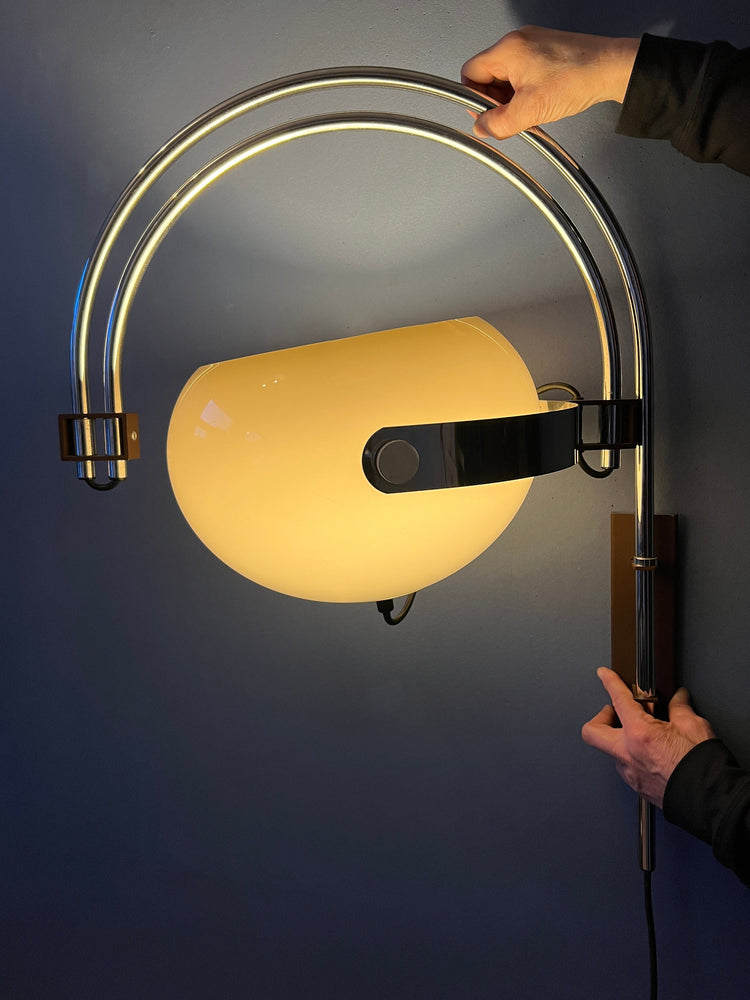 Mid Century Dijkstra Double Arc Mushroom Wall Lamp