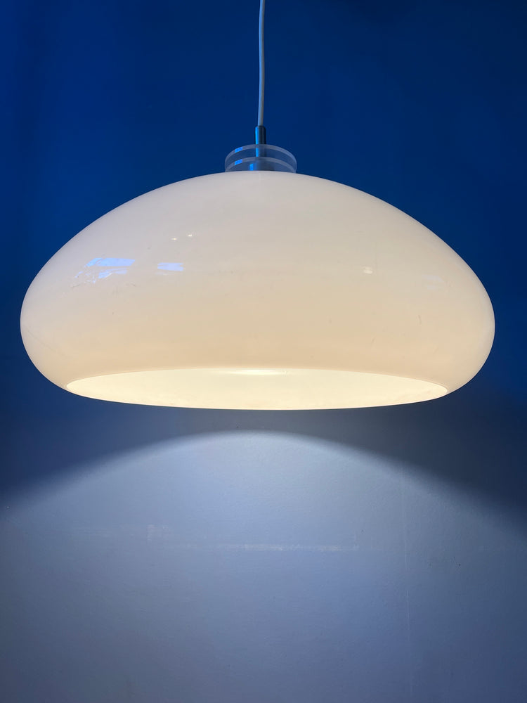 Mushroom Pendant Lamp - White Space Age Light Fixture