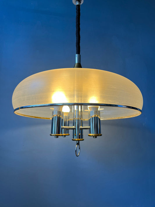 Mid Century Pendant Lamp Chandelier / Space Age Light Fixture