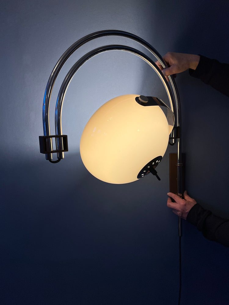 Mid Century Dijkstra Double Arc Mushroom Wall Lamp