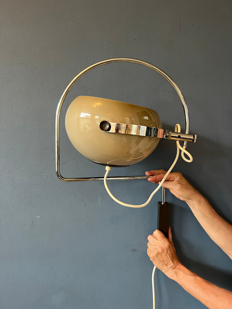 Anvia Arc Wall Lamp | Vintage Mushroom Lamp | Space Age Sconce Light