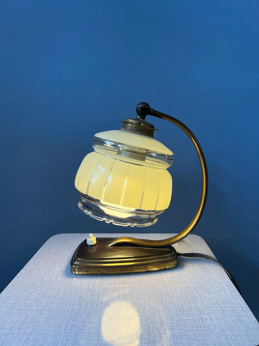 Art Deco Bedside Lamp / Vintage Table Light / Desk Lamp