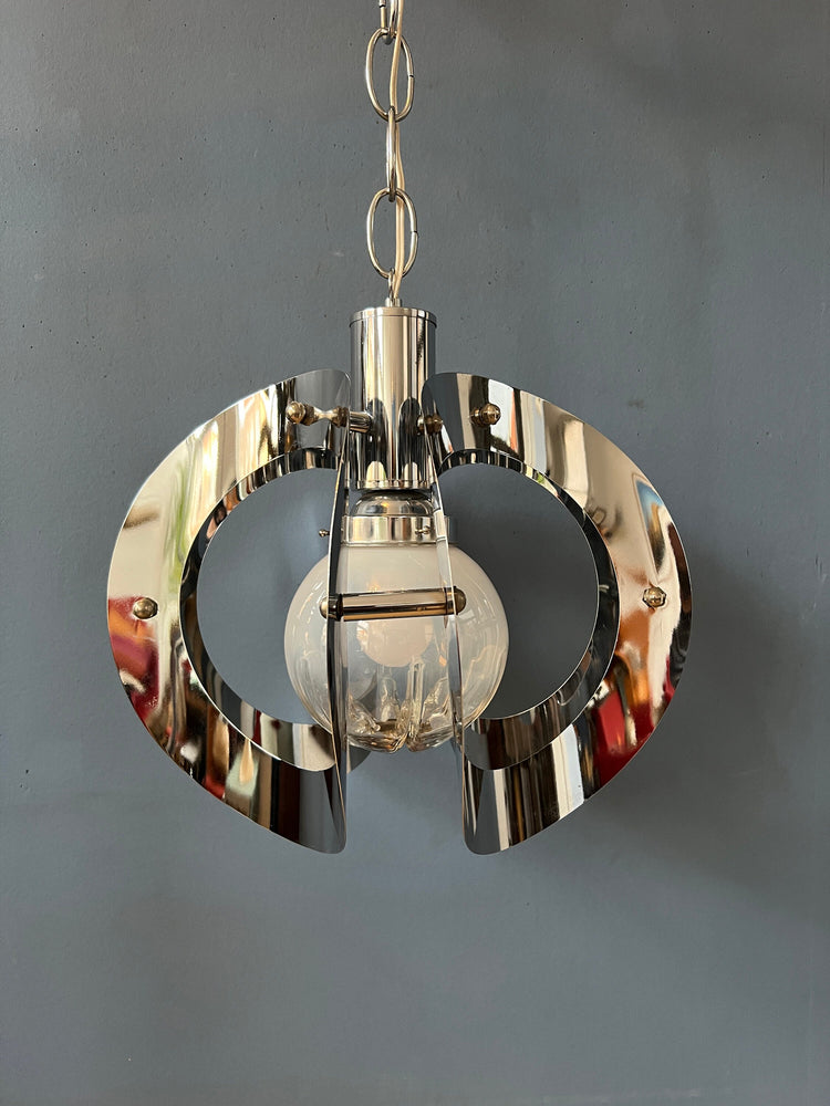 Vintage Mazzega Murano Glass Pendant Lamp