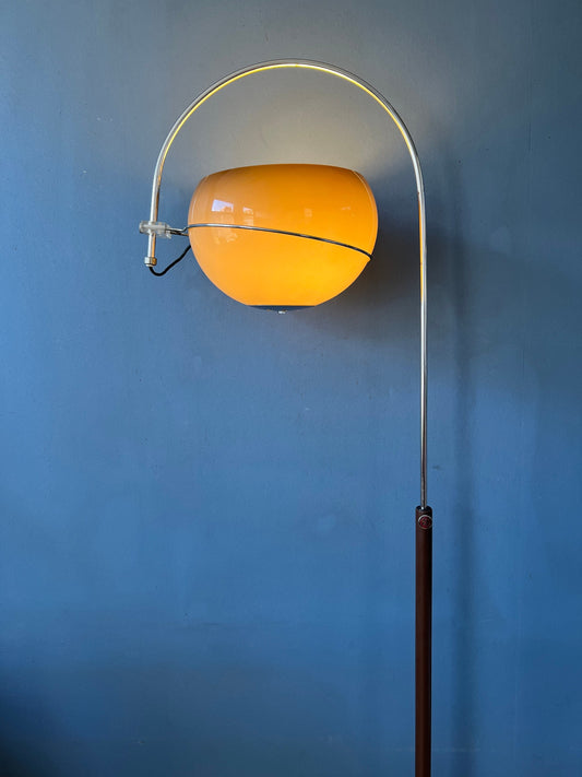 Mid Century GEPO Mushroom Arc Floor Lamp | Guzzini Style Space Age Light