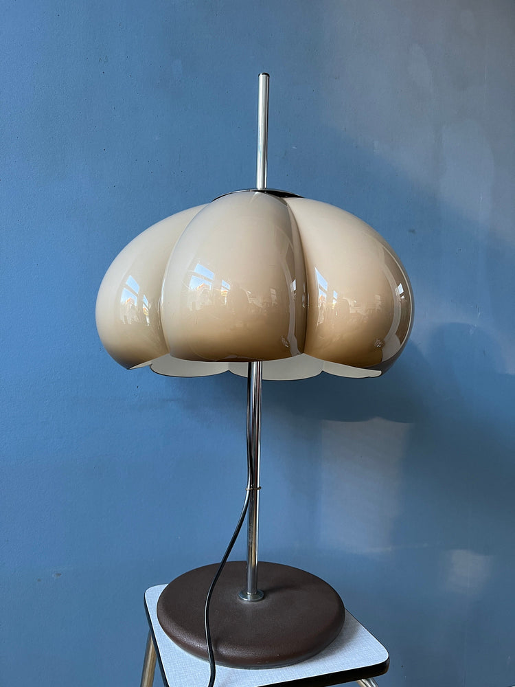 Vintage Dijkstra Space Age Flower Table Lamp | Mid Century Desk Light
